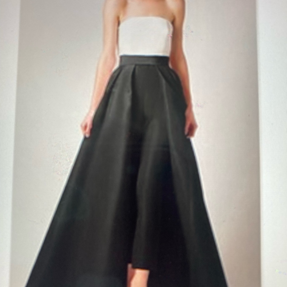 Black/White jumpsuit NWT - will throw in a black satin bolero jacket
